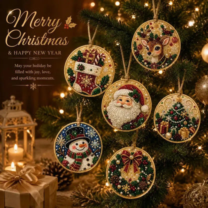 🎄 DIY Christmas Diamond Art Ornament Set ✨
