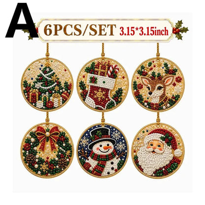 🎄 DIY Christmas Diamond Art Ornament Set ✨