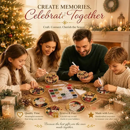 🎄 DIY Christmas Diamond Art Ornament Set ✨