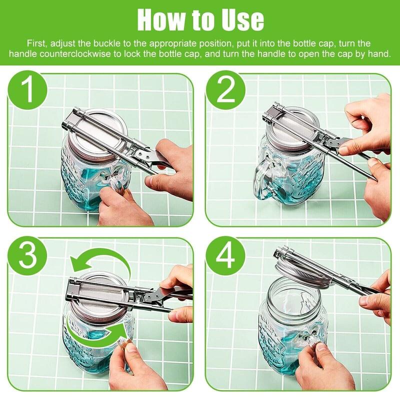 🔥Last Day Buy 2 Get 1 Free $8.99 Each🔥Adjustable Stainless Steel Jar Opener