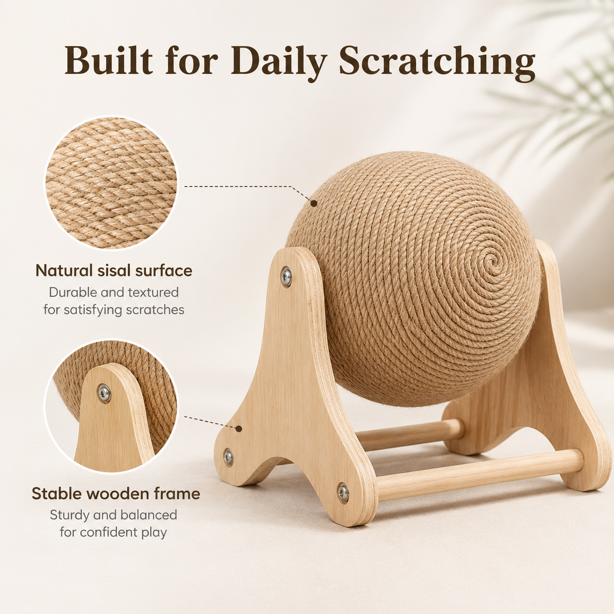 Cat Scratching Ball