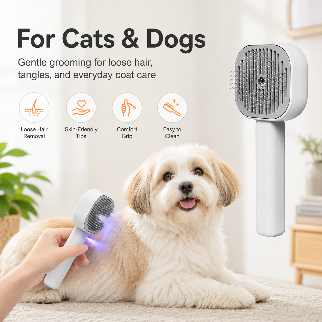 Steam Spray Pet Brush