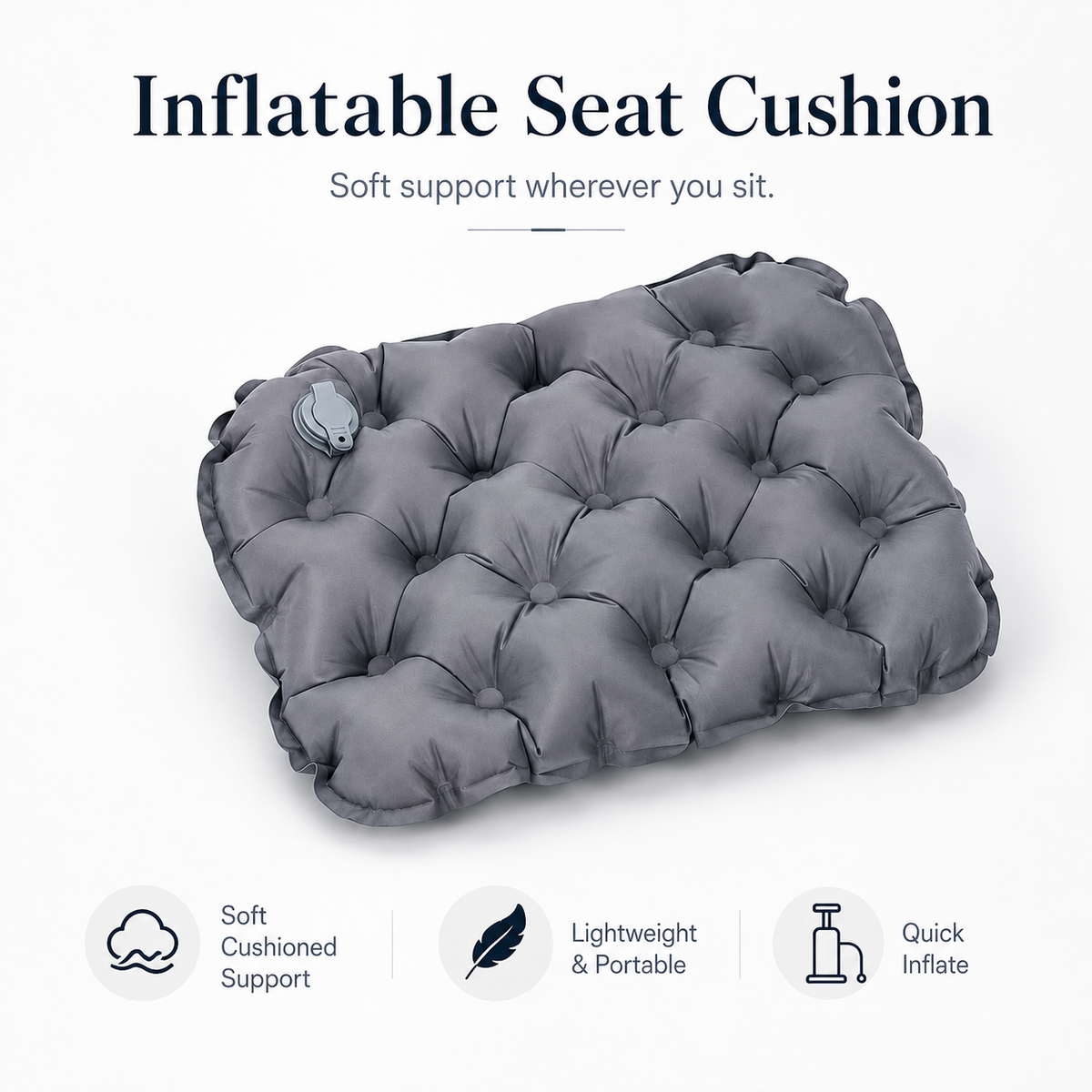 Inflatable Camping Seat Cushion