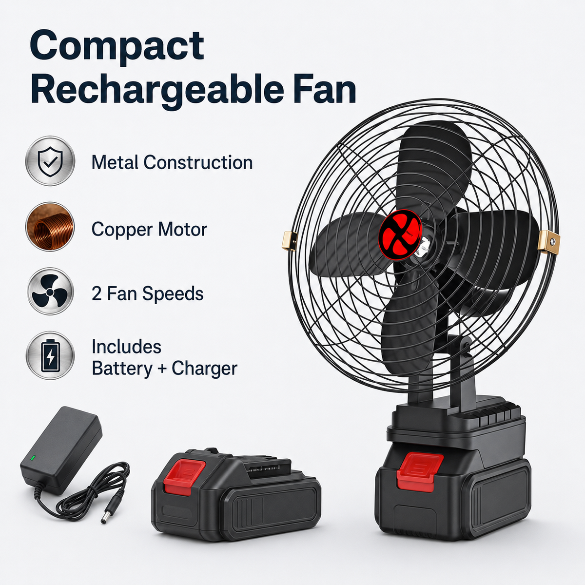 Rechargeable Camping Fan