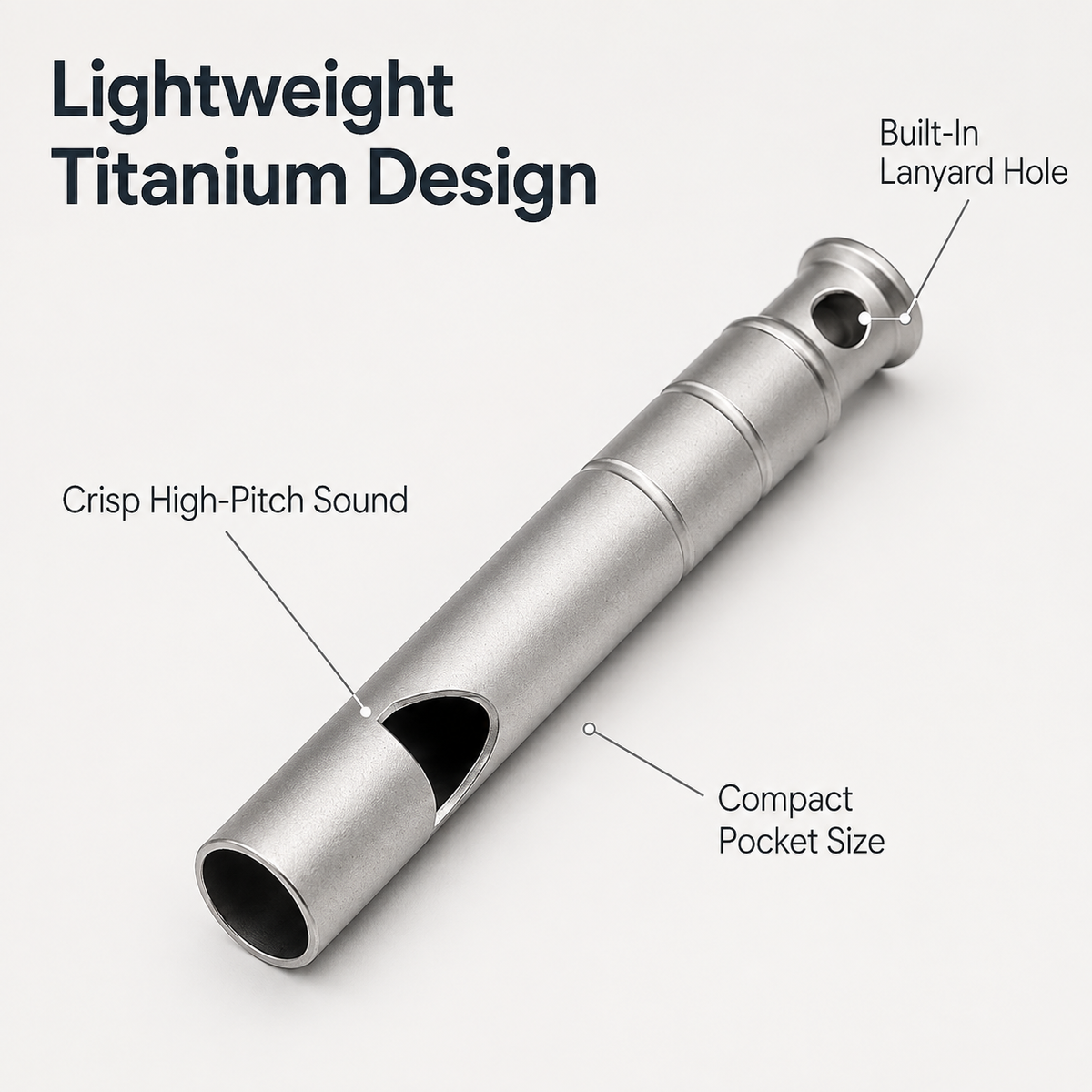 Ultralight Emergency Whistle