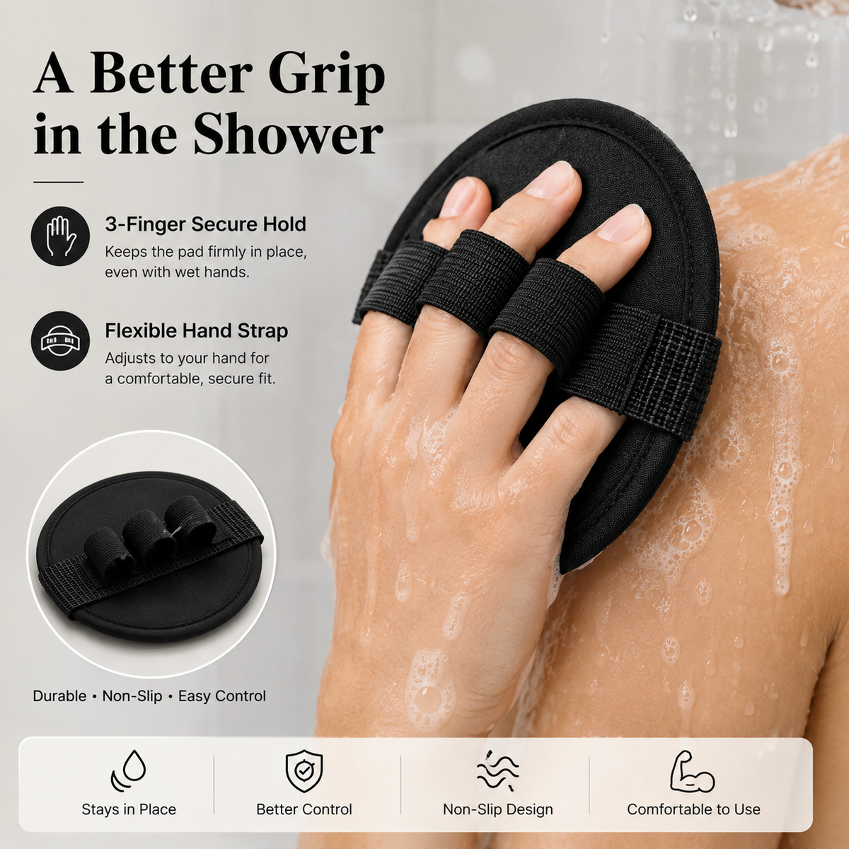 🔥 Last Day 3-Pack Deal – Only $6.66 Each 🔥 2026 New Deep-Clean Shower Scrubbers