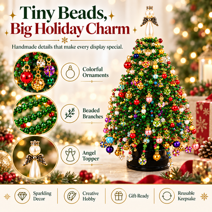 🎄DIY Beaded ChristmasTree Kit- 🎅Create Your OwnSparkling Holiday Decoration