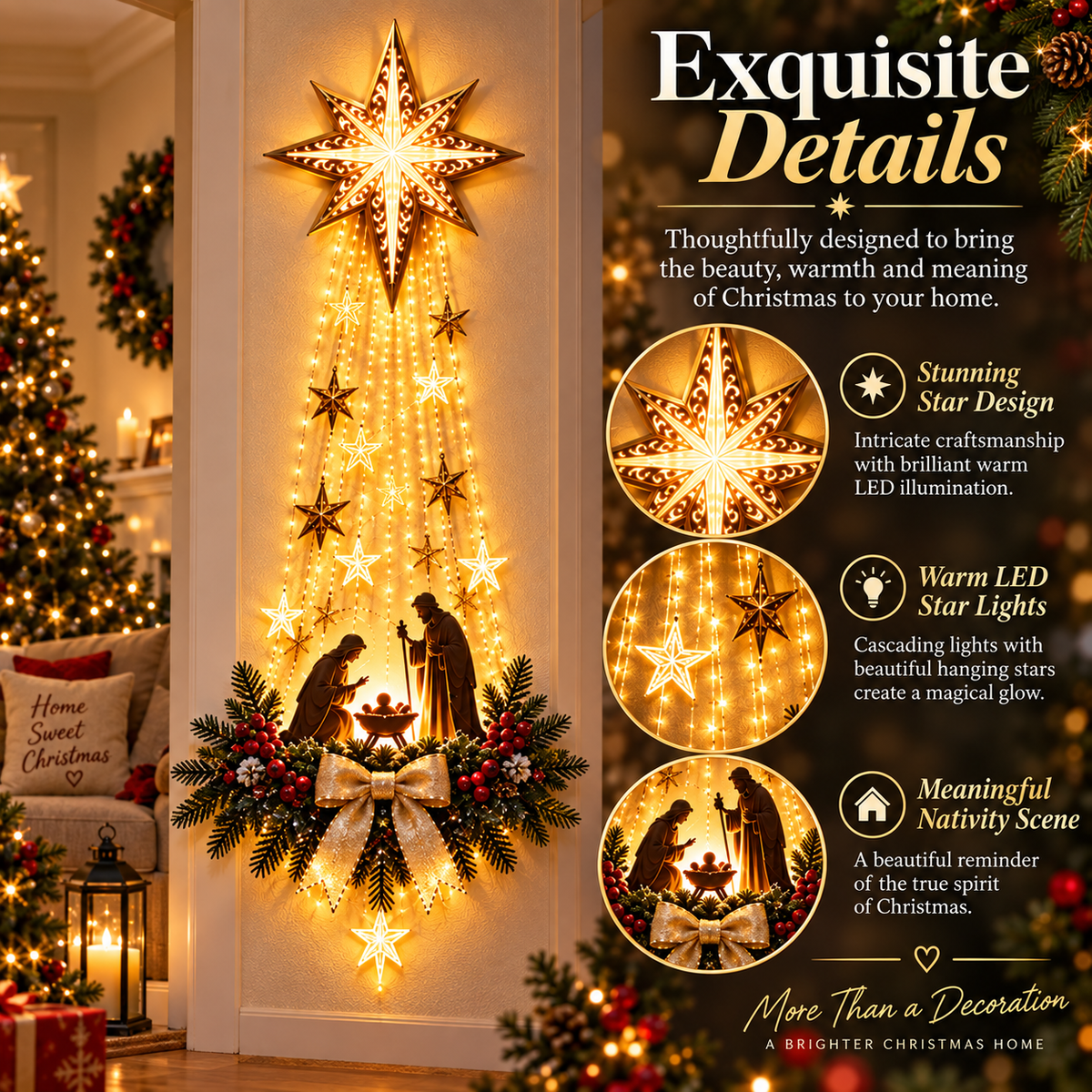 ⭐Bethlehem Star Christmas Nativity Light Decor