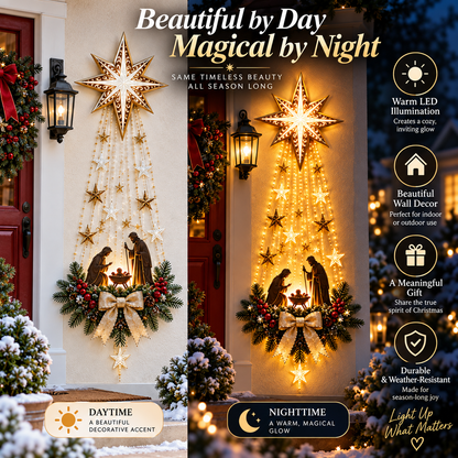 ⭐Bethlehem Star Christmas Nativity Light Decor✝️🎄