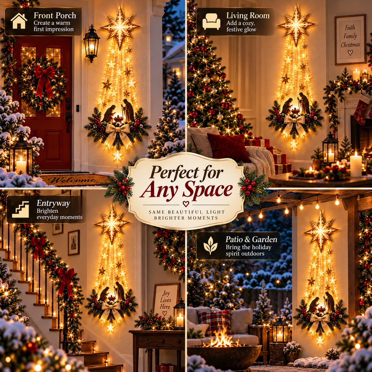 ⭐Bethlehem Star Christmas Nativity Light Decor