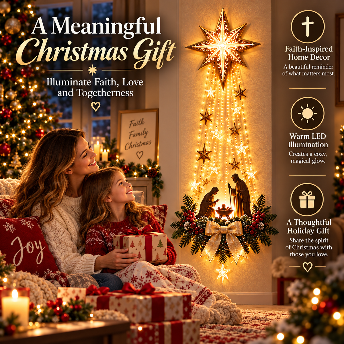 ⭐Bethlehem Star Christmas Nativity Light Decor