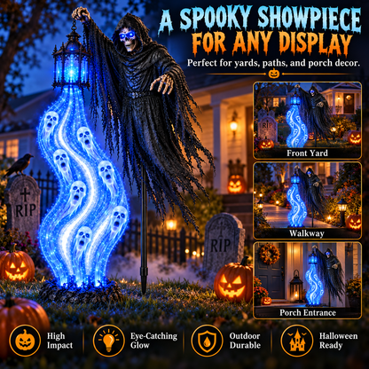 Limited Halloween Deal – Solar Reaper Soul Lantern Yard Display