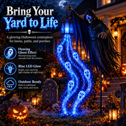 Limited Halloween Deal – Solar Reaper Soul Lantern Yard Display