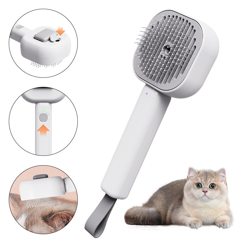Steam Spray Pet Brush