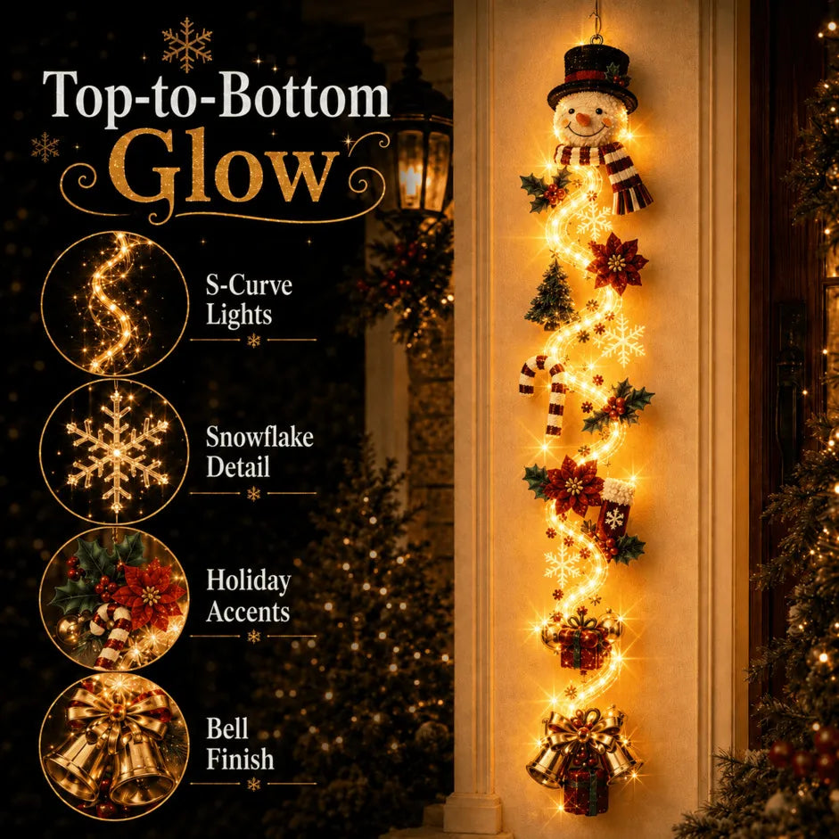 Glowing Christmas Door Hanger