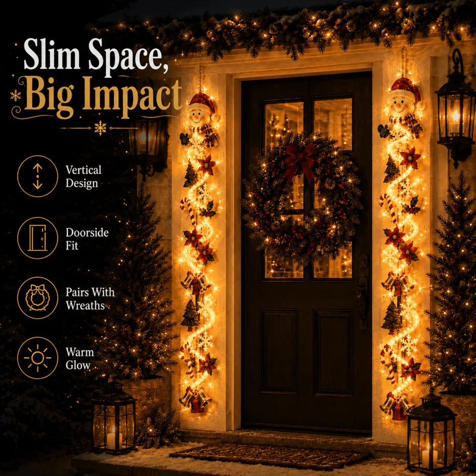 Glowing Christmas Door Hanger