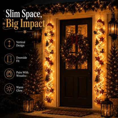 Glowing Christmas Door Hanger