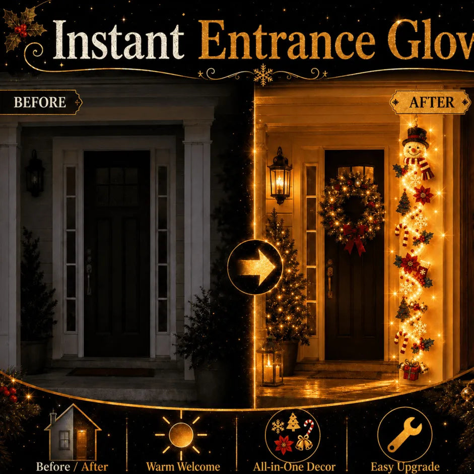 Glowing Christmas Door Hanger