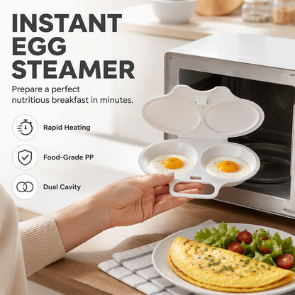 BUY 1 GET 1 FREE! Microwave Egg Poacher