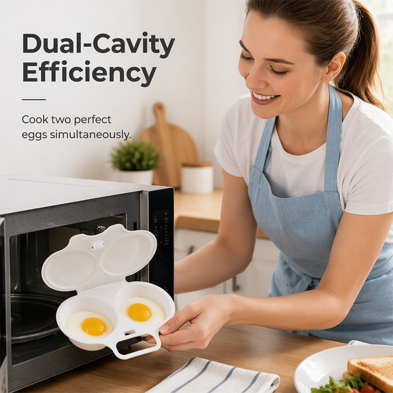 BUY 1 GET 1 FREE! Microwave Egg Poacher