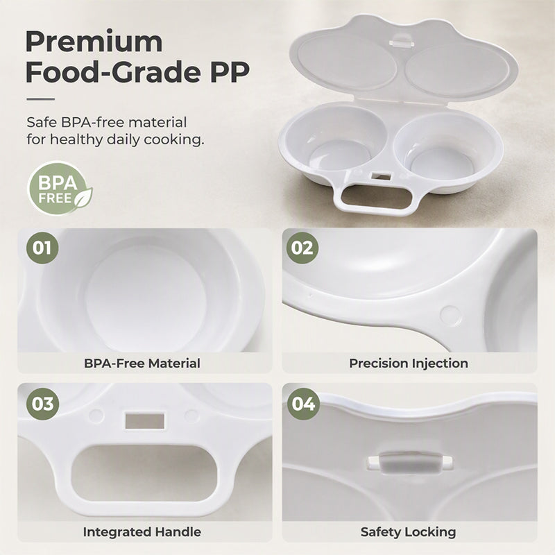 BUY 1 GET 1 FREE! Microwave Egg Poacher